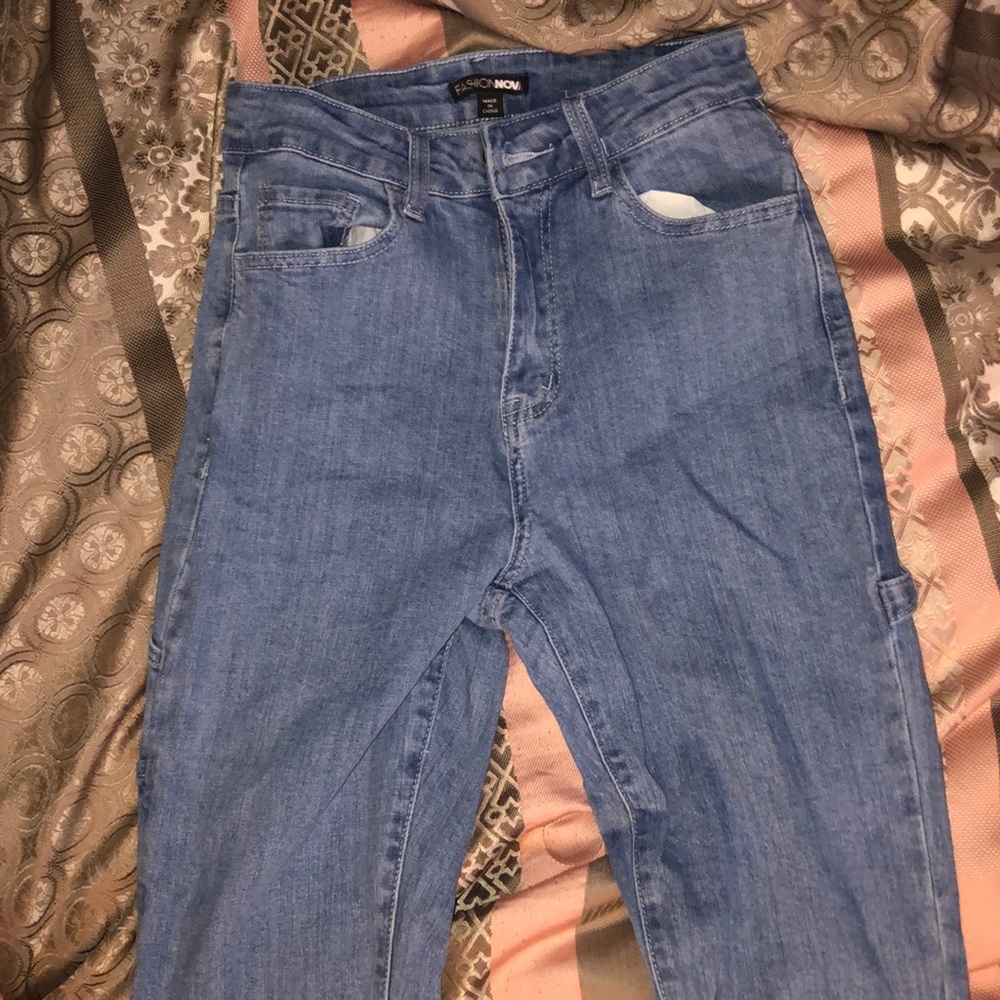 High waisted FashionNova Mom Jeans